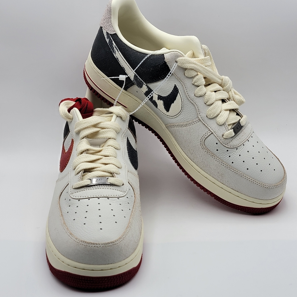 Nike Air Force 1 '07 Premium Low "Chicago" in White and Gym Red‎ SIZE 14. #1644
